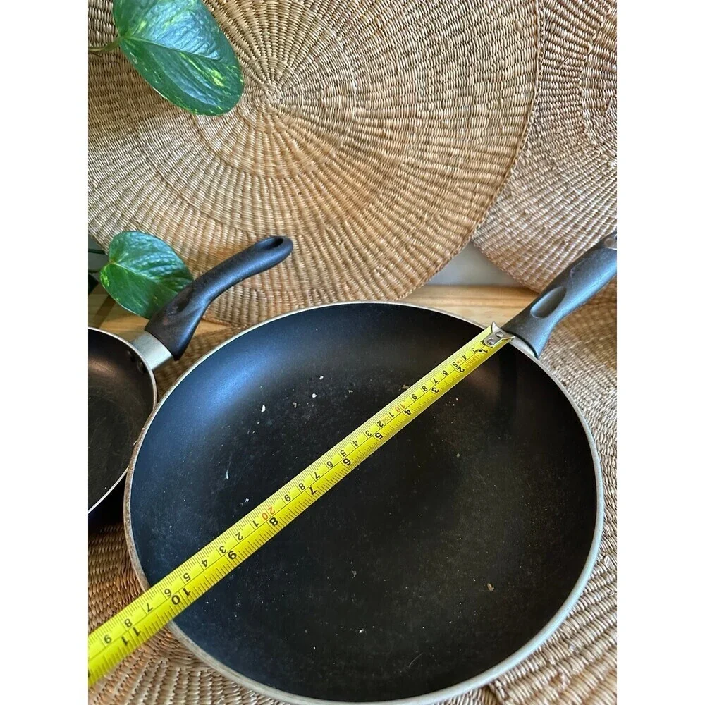 Two piece Vintage Used Kitchen cooking pans